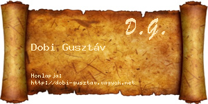 Dobi Gusztáv névjegykártya